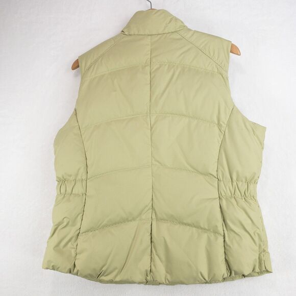 Eddie Bauer Vest Womens LP Puffer Premium Goose Down Olive Green Jacket - Picture 8 of 10